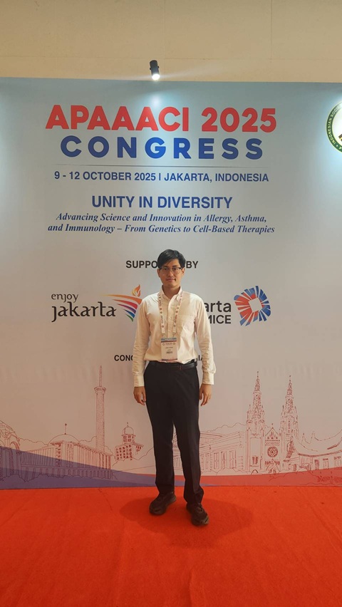 Longさん 学会会場にて